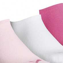 Puma Unisex Adult Invisible Socks (Pack Of 3) (Pink) - Pink - View 3