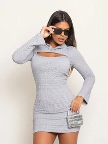 Women Dresses - Xám - Xem 4