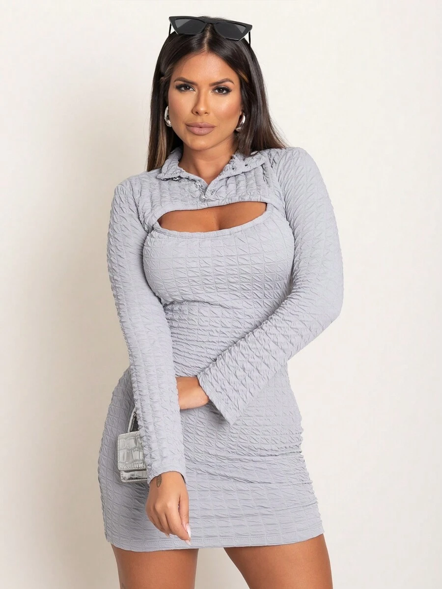 Women Dresses - Xám - Xem 1