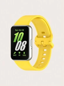 1入組中性休閒純色扣釦硅膠手錶帶，適用於三星Galaxy Fit 3 - Galaxy Fit 3 - 查看 21