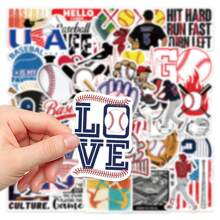 52 件防水运动棒球风格励志卡通贴纸套装，经认证的儿童，适用于复古子弹日记装饰、手提箱、笔记本电脑、平板电脑、儿童日记本、青少年男孩圣诞礼物、垒球>青年、日记本贴纸、贴纸、儿童贴纸、男孩贴纸、棒球贴纸、运动贴纸 - 1 - 查看 5