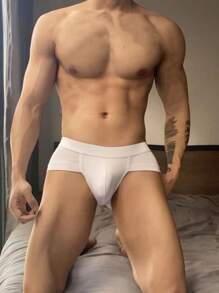 Men's Modal Triangle Underwear, Sexy, Comfortable, Breathable, U-Pouch, Sporty, Hip-Lifting, Mid-Waist, Innerwear