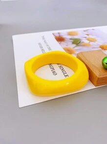 1 Pieza Brazalete De Acrílico Exagerado Con Patrón De Mármol De Estilo Europeo Y Americano Adecuado Para Usar Diariamente En Mujeres Y En Fiestas De Baile