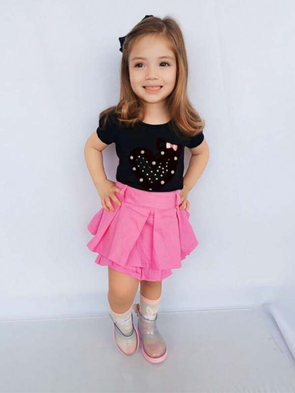 CONJUNTO INFANTIL DE SAIA PEDRARIA  LANÇAMENTO