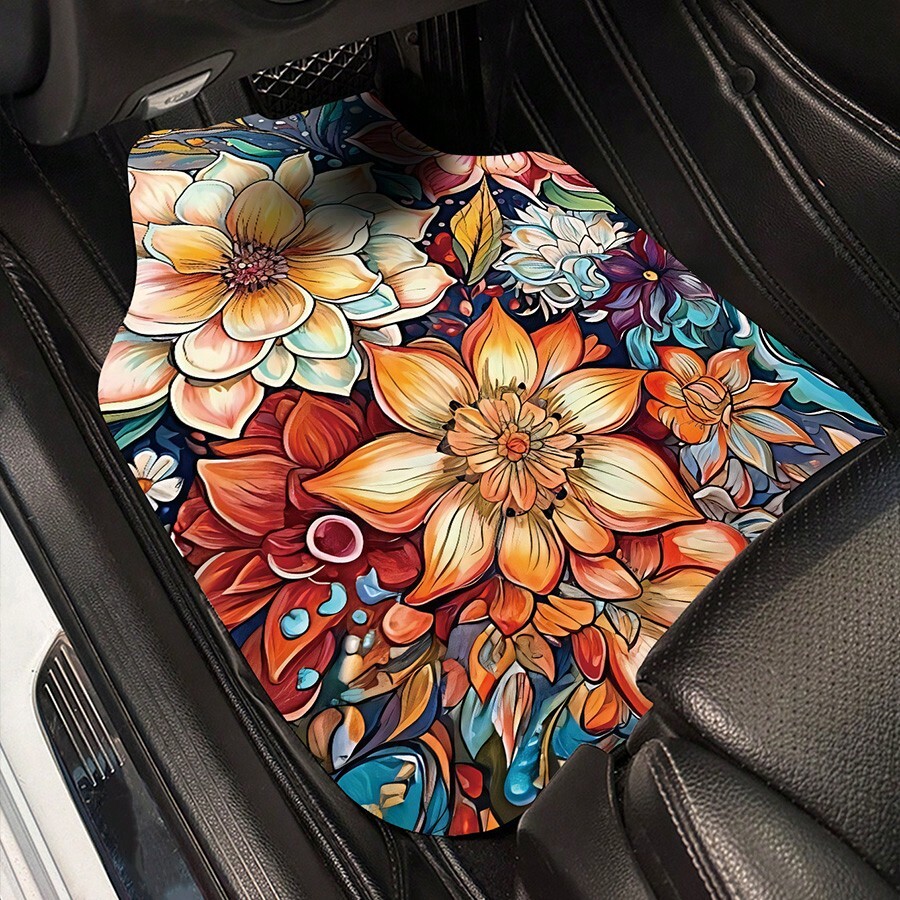 Tapis de sol universel pour voiture, personnalisable et découpable, avec une surface veloutée et