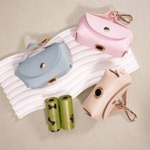 Dog Waste Bag Storage Bag, Leather Dog Poop Bag Small Bag For Dogs
