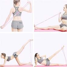 1入組連8字形阻力帶的骨盆底肌肉訓練器，大腿運動器，臀部和內部大腿運動設備，適用於手臂腿部，大腿鍛鍊，女性肌肉鍛鍊訓練產品 - 粉色 - 查看 4