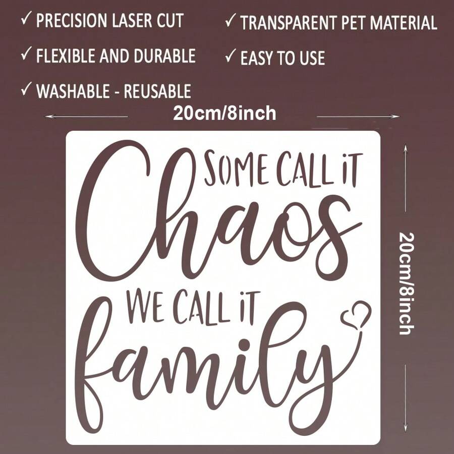 16pcs Word Stencils For Painting On Wood - Inspirational Stencils For