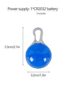 1 Piece Of Random Color Led Light-emitting Pet Pendant, Two Light-emitting Modes: Steady Light/quick Flash/off, Suitable For Cat And Dog Pendants, Night Reminder
