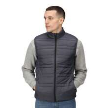 Regatta Mens Fire Down Padded Bodywarmer (N/A) - Charcoal Grey - View 4