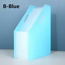 A4 Multilayer File Folder Desktop Standing Document Bag Student Test Paper Clip Storage Rack Large Capacity, Back To School, School Supplies - Black - View 10