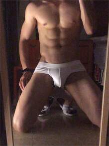 Men's Modal Triangle Underwear, Sexy, Comfortable, Breathable, U-Pouch, Sporty, Hip-Lifting, Mid-Waist, Innerwear