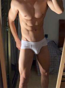 Men's Modal Triangle Underwear, Sexy, Comfortable, Breathable, U-Pouch, Sporty, Hip-Lifting, Mid-Waist, Innerwear