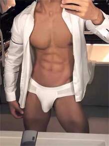 Men's Modal Triangle Underwear, Sexy, Comfortable, Breathable, U-Pouch, Sporty, Hip-Lifting, Mid-Waist, Innerwear
