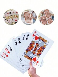 1 Set Of Super Creative Oversized Playing Cards, Large Size Playing Cards Suitable For Family Gatherings, Leisure Entertainment, Parties, Magic Shows And More