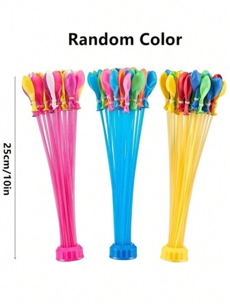 37Pcs Random Color Quick Injection Balloon Automatic Knot Self-Sealing Color Water Balloon Fun Decompression Creative Can Play Balloons To Relax, Relieve Stress When Bored Prank Outdoor Interactive Game Water Splashing Festival Carnival Water Bomb Balloon Summer Water War Water Balloon Game Outdoor Water Fight Activities Fun Summer Carnival Party Happy Party Props