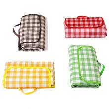 1pc Outdoor Picnic Mat, Waterproof Thick Beach Blanket, Portable Camping Pad For Grass Lawn Spring Travel