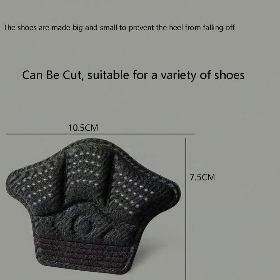 Thick Black Heel Grips, Suitable For Preventing Friction On Shoe Heels