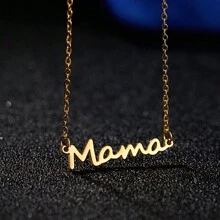 1 Stück modische personalisierte Mama Halskette, Muttertag Geschenk, Kragenkette für Frauen - Mama Schlüsselbeinkette - Übersicht 8