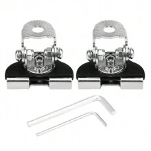 Bonnet Support For Fog Lights Universal Fixed Led Bars X2 - Silver - View 1