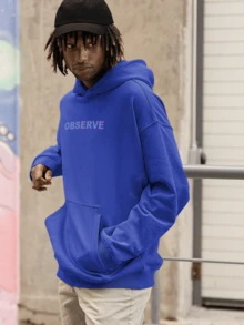 Men Sweatshirts - Xanh đậm - Xem 4