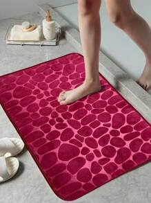 1Pc Thickened Absorbent Anti-Slip Fiber Pebble Embossed Doorway Mat Home Bathroom Decor Bath Rug Floor Carpet Outdoor Rug Door Mat Fall Decor Bathroom Accessories Back To School Entryway Decor