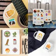50pcs World City Landmark Graffiti Stickers