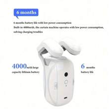 1入組WiFi智能窗簾機器人，窗簾智能電機自動打開裝置，無軌道安裝智能窗簾機器人，適用於家庭臥室，羅馬桿專用 - 白色 - 查看 7