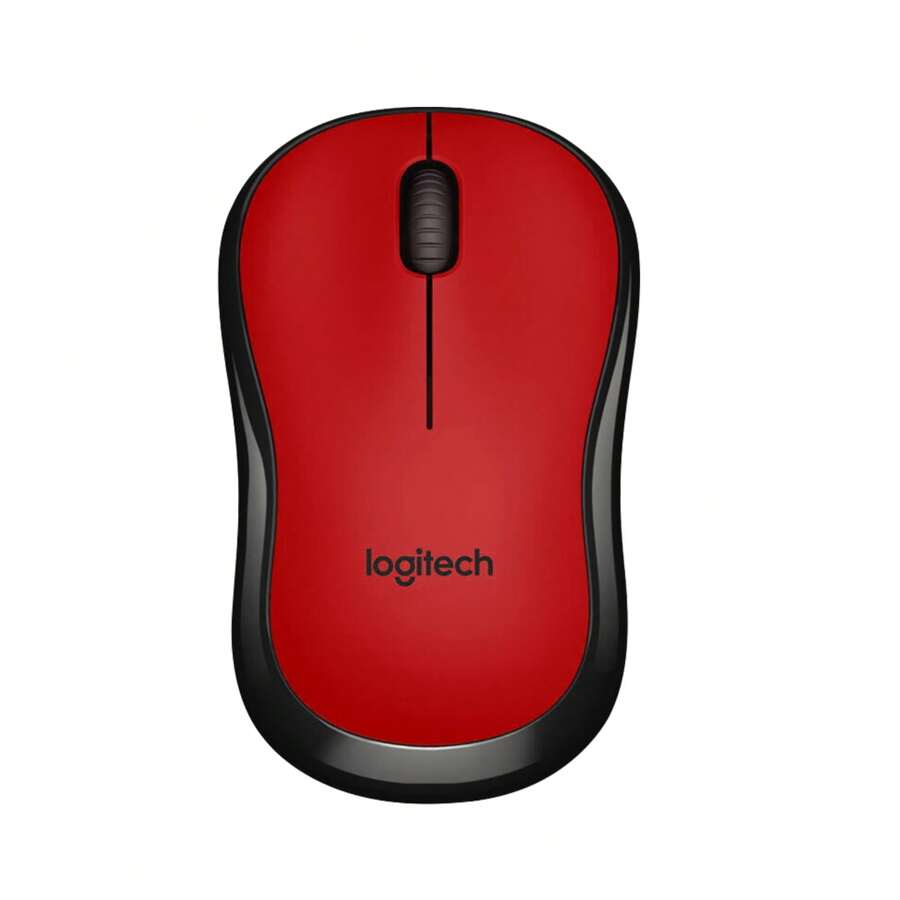 M220 無線靜音滑鼠，2.4 GHz 搭載 USB 迷你接收器，1000 DPI 光學追踪，18個月電池續航，雙手適用於個人電腦/筆記型電腦 - 紅色 - 查看 1