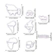 World Map Cookie Cutter, Seven Continents Pastry Cutter - White - View 2