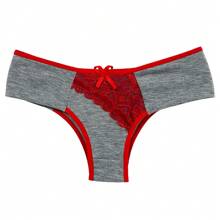 Kit Of 4 Cotton Panties With Lace Detail Comfortable Lingerie - Nhiều màu - Xem 9