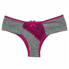 Kit Of 4 Cotton Panties With Lace Detail Comfortable Lingerie - Nhiều màu - Xem 10