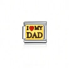 Năm 2024 Thời Trang Hàng Đầu Rộng 9 Mm Trái Tim, Chữ Thập, Số Và Bảng Chữ Cái Hình DIY Ý Vòng Tay Trang Sức Inox Làm Phụ Kiện - Nhiều màu - Xem 27