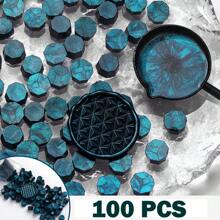 BAOFALI 100 PCS Colorful Aurora Wax Beads For Wax Seal Stamp/100 PCS Sakura Shape Sealing Wax Beads For Wax Seal Stamp