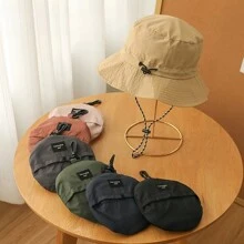 1pc Multicolor Unisex Summer Travel Sun Hat With Neck Flap, Outdoor Portable Climbing Hat, Breathable Quick-Drying Sun Shade Cap, Water-Repellent & UV-Resistant, Easy-To-Store Bucket Hat