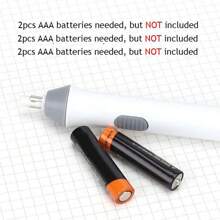 Tẩy điện cho chi tiết bản vẽ phác thảo với chức năng xoay tự động, chạy bằng pin, dành cho văn phòng phẩm học sinh - Nhiều màu - Xem 4