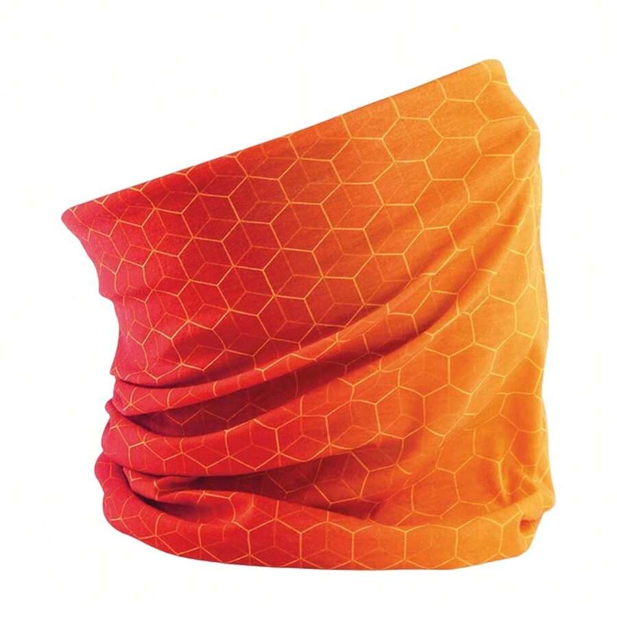 Beechfield Unisex Adult Morf Geometric Snood (Orange) - Apricot - View 1