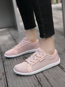 New Women Flat Soft Sole Walking Shoes, Ladies Wide Toe Barefoot Casual Shoes For Walking, Indoor Fitness, Outdoor Running, Simple Fashion Sneakers For Women