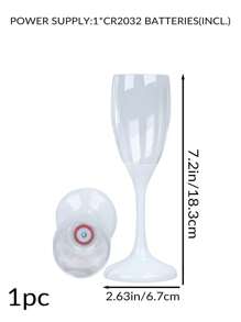 1PC LED Luminous Cup Wedding Banquet Party Atmosphere Champagne Cup  New Unique Luminous Creative Wine Cup
