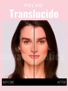 Polvo translucido Fijador bissu, polvo transluciodo blanco para rostro, polvo suelto para rostro, polvo traslucido