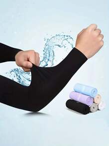 1 Pair Summer Ice Sleeves - Keep Cool And Protect From Harmful Sun Rays