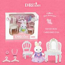 Mini Rabbit Scene Playing Home Toy Play Furniture Home Appliance Set Fun Doll Toys - Mini Rabbit Play House Toys - View 4