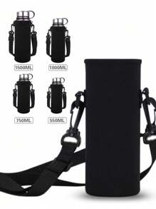 1pc Sports Water Bottle Cover Portable With Strap Water Bottle Case Cup Sleeve For Mug Bottle Holder Outdoor Camping Hiking Accessories Travel Essentials Travel Organizer For Beach Summer Vacation Back To School For School,Office,Household,Travel,Bag,Organizer,Storage,Kitchen