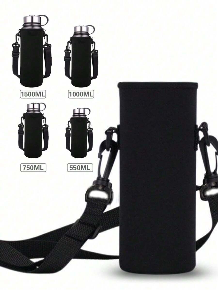 1pc Sports Water Bottle Cover Portable With Strap Water Bottle Case Cup Sleeve For Mug Bottle Holder Outdoor Camping Hiking Accessories Travel Essentials Travel Organizer For Beach Summer Vacation Back To School For School,Office,Household,Travel,Bag,Organizer,Storage,Kitchen