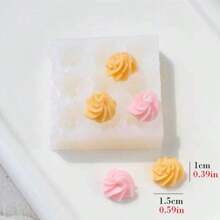 1 Set Mini molde de silicona para decoración de velas de cumpleaños, moldes con forma de pequeños conos de helado lindos para hacer velas aromáticas, jabón, artesanía de resina y arcilla polimérica, herramienta de manualidades y suministros de regalo DIY