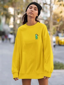 Men Sweatshirts - 黃色 - 查看 5