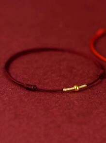 1pc Lucky Transport Beads Red Rope Handmade Bracelet For Women Men Couples Protection Jewelry