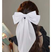 3 Pieces Of Women's Hair Bow Silky Satin Hair Clip Oversized Long Tail Hair Bow Cute Aesthetic Coquettish Hair Accessories Preppy Gift Fashion Stuff Valentine's Day,Hair Barrettes Hair Clips Claw Clips Hair Claws