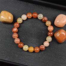 Pulsera de cuentas de piedra natural real de 6/8mm para mujeres, Lapislázuli auténtico, gema de lazurita azul, apatita azul, ágata roja con rayas, cornalina roja, cristal de sodalita, ópalo rosa, piedra de cuarzo rosa, rodanita roja, jaspe rojo, piedra Unakita, ojo de tigre amarillo, jade dorado, obsidiana dorada, obsidiana dorada arcoíris de luz dorada, arenisca azul, radiance de cielo estrellado, piedra de sangre de dragón, pulsera de amatista y piedras naturales de alta calidad, joyería de cristal de Reiki púrpura real original para mujeres y hombres.