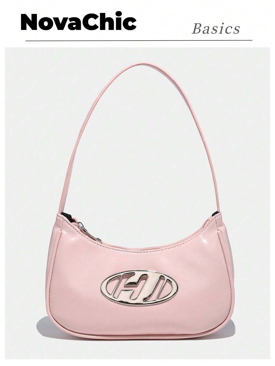 1 件 Y2K 风格哥特式时尚复古装饰女士单肩包和单肩包适合日常旅行，摇滚风格女士包，Tready 新月包女士包